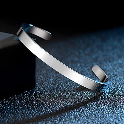 TONY & SANDY Inspirational Bracelets for Women Teen Girls Personalized Gifts for Daughter Granddaughter Mom Sister Friends Stainless Steel Engraved Cuff Birthday Easter Christmas - style: 0 - You are loved you are valued you are beautiful
