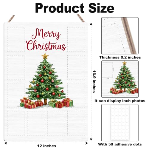 Christmas Photo Board, Collage Photo Hanging Display Picture Board - color: Christmas