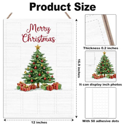 Christmas Photo Board, Collage Photo Hanging Display Picture Board - color: Christmas
