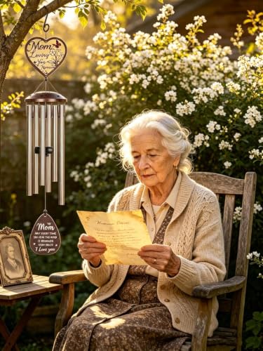 36'' Memorial Wind Chimes for Outside, Sympathy Gifts for Loss of Loved One