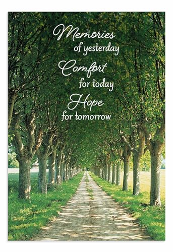 DaySpring - Sympathy - 4 Design Assortment with King James Scripture - 12 Sympathy Boxed Cards & 12 Envelopes (U1612)