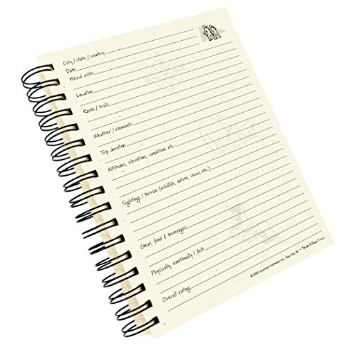Write it Down series by Journals Unlimited, Guided Journal, Hiking, A Hiker's Journal, Full-size 7.5"x 9", Kraft Hard Cover, Made in USA