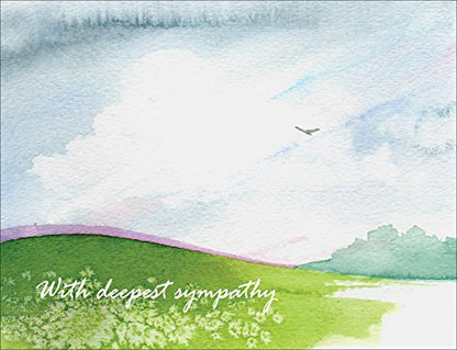Sympathy Cards - With Deepest Sympathy - Boxed Set of Bulk Assorted Blank Condolence Cards and Envelopes