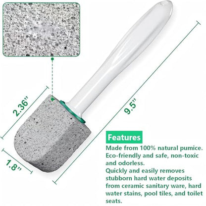 6 Pack Pumice Stone for Cleaning with Handle Toilet Bowl Cleaner