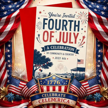 250 Years of Freedom Greeting Card with Red Envelope, 1776-2026 Patriotic American Flag Independence Celebration Card, USA Anniversary Card for Veterans, Family, Friends - color: american10