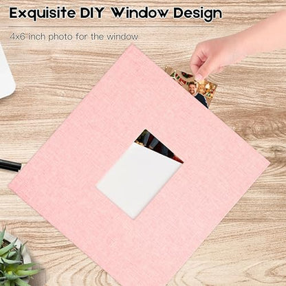 Extra Large Capacity 4x6 Photo Album, Holds 1000 Photos, Pink - color: Pink
