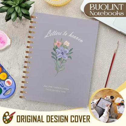 Letters to Heaven Memorial Journal Gift 5.5x8.3in(Purple) - color: Purple