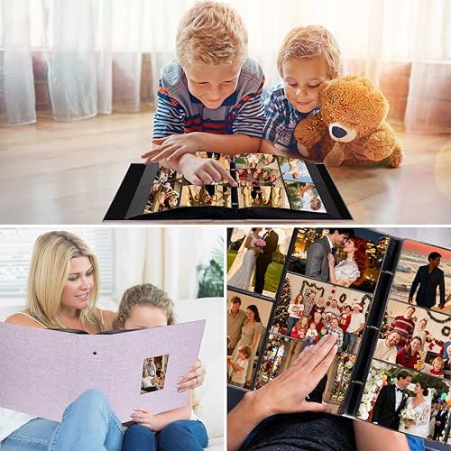 Extra Large Capacity 4x6 Photo Album, Holds 1000 Photos, Purple - color: Purple