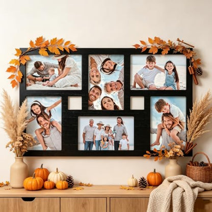 4x6 Collage Picture Frame Family Photos Display - 6 Openings Black - color: Black, size: 6 Opening