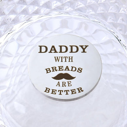 YALLNASL Grandma Aunt Mom Mothers Day Gift for Women Wife Grandpa Uncle Dad Fathers Day Presents for Men Husband Pocket Token - color: Daddy Beards