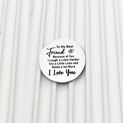 RFTWXHPN Long Distance Relationship Friendship Gifts for Women Men Pocket Hug Tokens Christmas Gift for Boyfriend Girlfriend - color: To My Best Friend