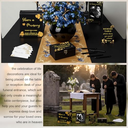 Gilprop 113 Pcs Celebration of Life Share a Memory Cards Set, Forget Me Not - style: Forget Me Not