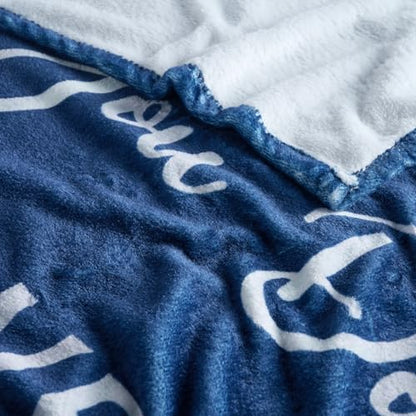 Thinking of You Gifts for Women Men – Get Well Blanket 50x60 Inch, Navy Flannel Comfort Blanket, Sympathy Throw for After Surgery, Chemo, Illness, Recovery - color: Get Well-dog