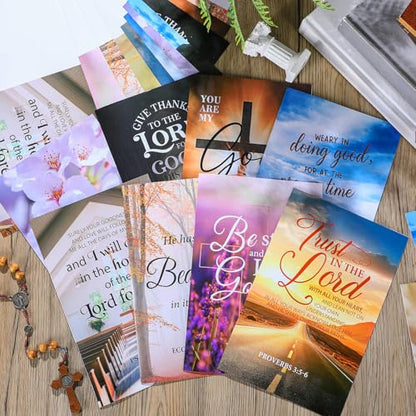 50 Pcs Church Bulletins Paper Bulk Package of 10 Styles 8.5 x 11 Church Worship Bulletins Gospel Tracts Welcome The Congregation Cards Bible School Study Supplies for Share Church Information