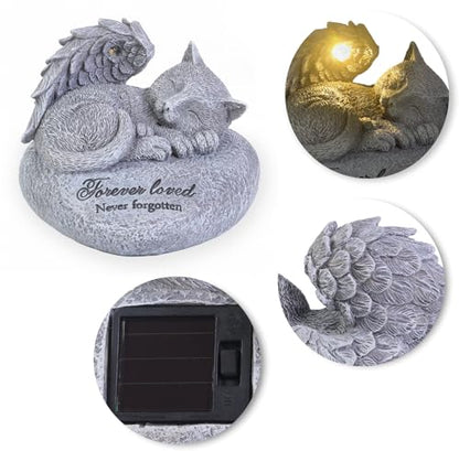 Cat Memorial Gifts for Loss of Cat,Pet Sympathy Gift,is Placed in The Outdoor Garden or Tombstone Loss of Pet Sympathy Gift
