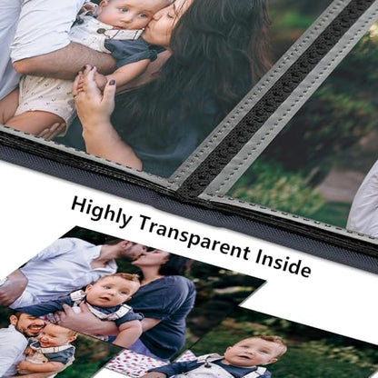 Small 4x6 Photo Album 24 Pockets Linen Cover Gray Blue 2 Pack - color: Gray Blue, size: 24 Pockets 2 Pack