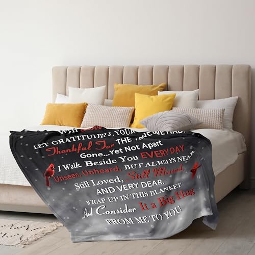Xutapy Sympathy Gifts for Loss of Loved One, Memorial Blanket 60’’X50’’ | Memorial/Bereavement/Grief Gifts for Loss of Mom/Dad, Funeral/Remembrance/Condolences Gifts for Loss, Hug from Heaven Blanket