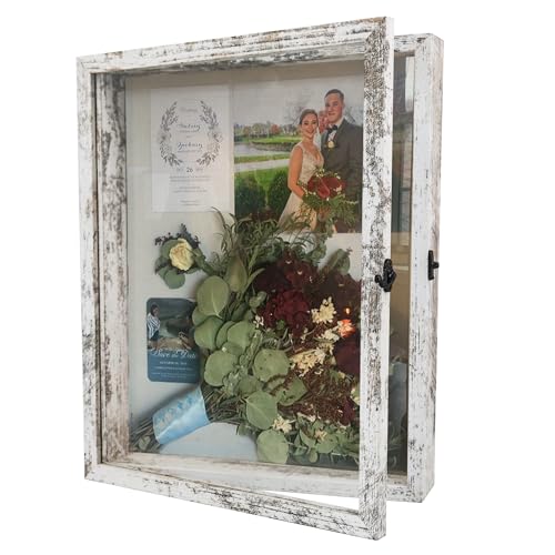 Wedding Shadow Box Frame for Couples 11x14,White - color: White, size: 11*14