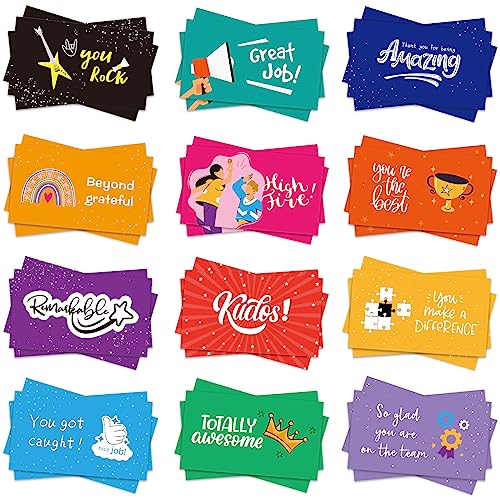 Yeaqee Employee Appreciation Cards Kudos Notes Motivational Blank,Classic - style: Classic