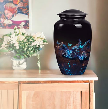 Butterfly Urn for Ashes - Large Cremation Urn for Adults, Men & Women, 10 inch - size: 10 inch Large Urn