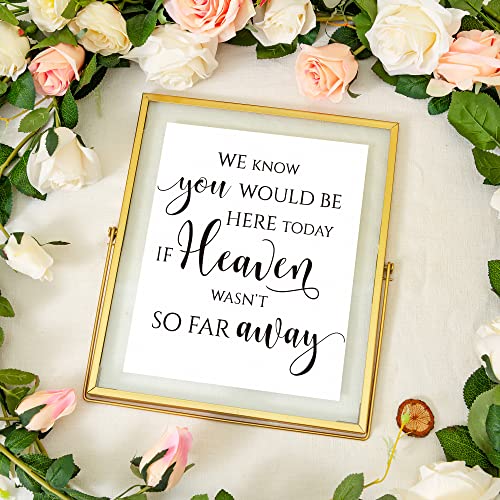 Calculs Wedding Memorial Sign, Gold 8x10 Floating Picture Frame - color: Gold-10x8in