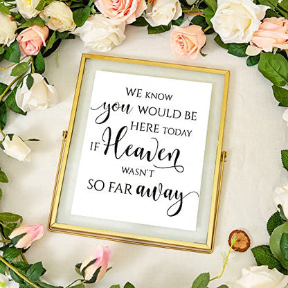 Calculs Wedding Memorial Sign, Gold 8x10 Floating Picture Frame - color: Gold-10x8in