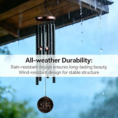32" Deer Wind Chimes for Outside, Gifts for Women Mom Grandma - size: 32" Deer