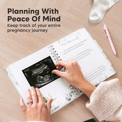 Pregnancy Journal for First Time Moms Gifts - 90 Pages Hardcover (Frost) - color: Frost