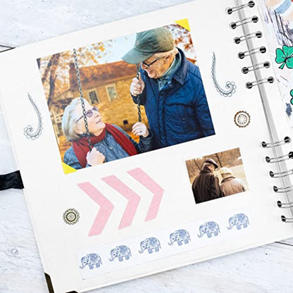 Scrapbook Album, 60 Pages, 8 x 8 Inch, White Photo Album, Scrap Book | Hardcover with Thick 200 GSM Kraft Paper, Ideal for Your Scrapbooking Albums, Art & Craft Projects (White, 8 x 8 Inch) - color: White, size: 8 X 8 Inch