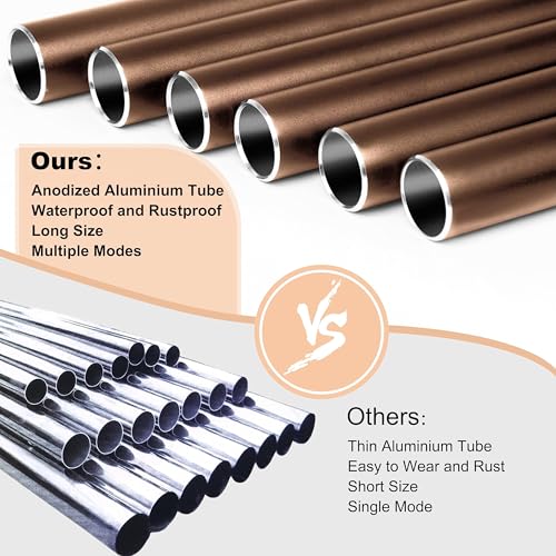 Bursvik 37" Aluminum Wind Chimes for Outside (2 Pack Coffe) - color: Coffee, size: Classic 2 Pack 37"