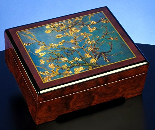 San Francisco Music Box Van Gogh Almond Blossom Musical Jewelry Box