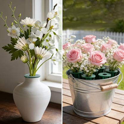 4 Pcs Memorial Artificial Flower Holder, Patio Garden Floral Ground Spikes - color: 4 Pcs