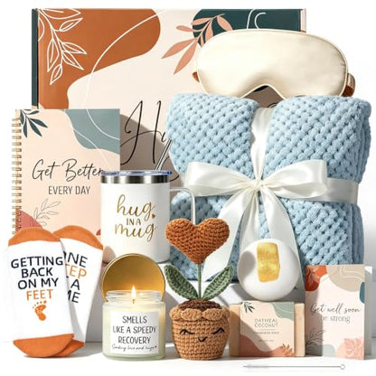 11PCS Self Care Gift Basket, Sympathy Care Package for Women - color: Mint Green