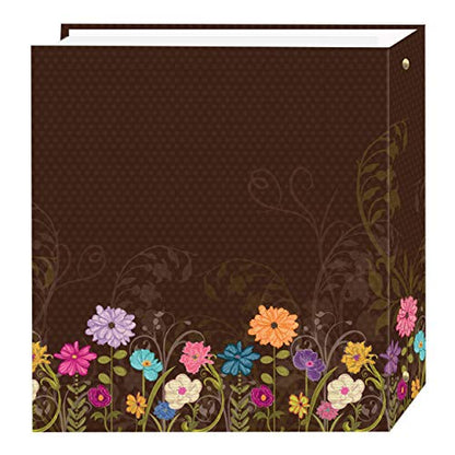 Pioneer Photo Albums TR-100D/CG Magnetic 3-Ring 100 Page Photo Album, Chocolate Garden Design - color: Chocolate Garden