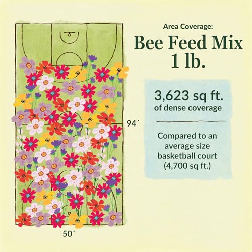 Ferry-Morse Bee Feed Bulk Wildflower Seeds, 680,000+, 1 lb - color: Bee Feed