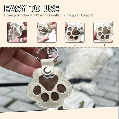 Dog Fur Storage Keychain（1Pcs,Light Brown） - color: Light Brown