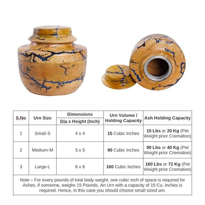 Personalized Cremation Urn for Human or Pet Ashes Adult, Male or Female – Wooden Funeral Urn with Green Resin, Hand-Carved Large Burial Urns, Memorial Urns for Pet Ashes, Urns Box for Men or Women
