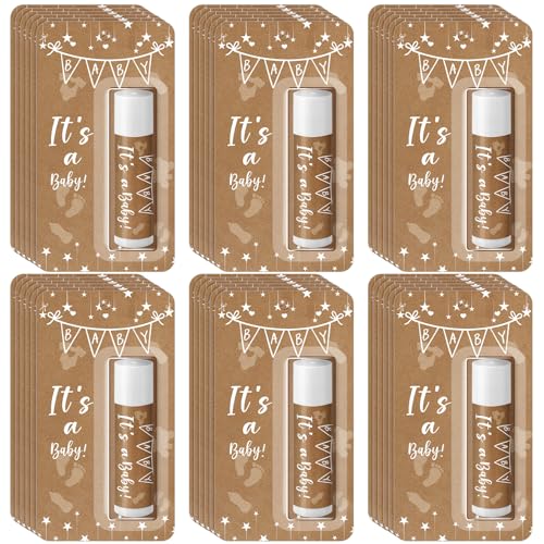 30 Pack It's a Baby Shower Games Prizes Party Gifts Bulk Lip Balms Favors for Winners Adults Guests Gender Reveal Party Favors Decorations Baby Shower Souvenirs Gift Bags Stuffers - style: It's A Baby