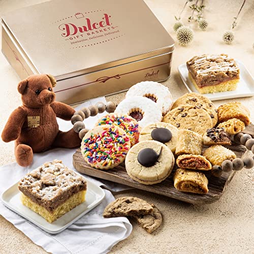 Gourmet Treats Gift Basket Food Gift Baskets, Anniversary and Wedding, Birthday Gift Baskets for Sister Friends, Family, Him, Her, Parents, and Corporate Clients by Dulcet Gift Baskets - style: All Occasions