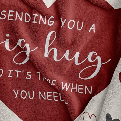 Get Well Gifts for Women, Hug Blanket 60"X50", Get Well Soon Gifts | Get Well Gifts for Women After Surgery, Thinking of You Gifts for Mom Sister Friend, Feel Better/Inspirational Gift for Women