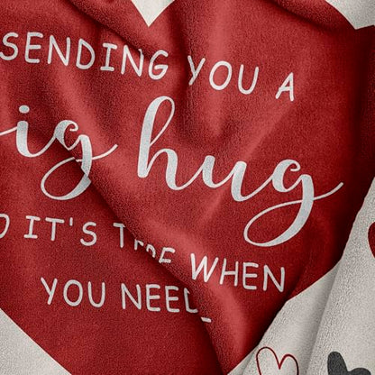 Get Well Gifts for Women, Hug Blanket 60"X50", Get Well Soon Gifts | Get Well Gifts for Women After Surgery, Thinking of You Gifts for Mom Sister Friend, Feel Better/Inspirational Gift for Women