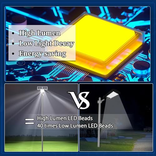 JAYNLT Y-9800W Solar Street Lights Outdoor, Commercial Parking Lot Lights - size: 3X-Large