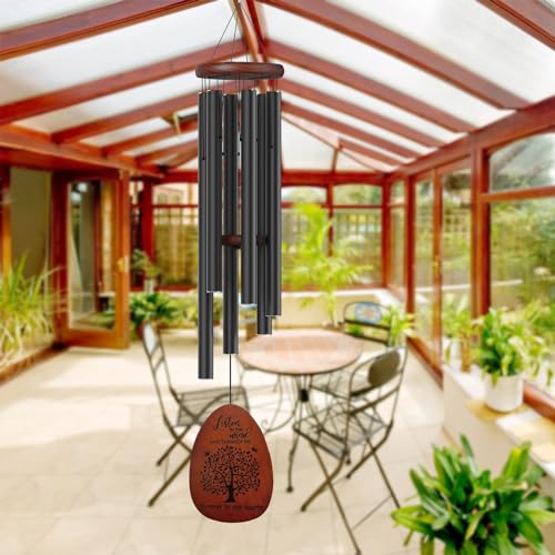 Suntimber Tree of Life Sympathy Memorial Wind Chimes for Loss of Loved One | 35" Windchimes outside in Memory of a Loved One,Bereavement Sympathy Gifts for Condolence,Funeral,Outdoor Clearance - size: 35" Tree of Life