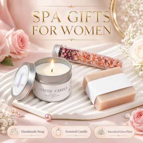 15 Pcs Get Well Soon Gifts Basket, Spa Set, Blanket, Socks, Self Care Package Sympathy Gifts for Women, Thinking of You Gift for Mom, Friends - color: Ivory White