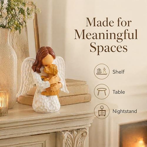 Dog Memorial Gifts for Loss of Dog, Pet Memorial Gifts, Resin Angel Statues, Sculpting Angels, Pet Sympathy Gifts - style: Dog Memorial Gifts