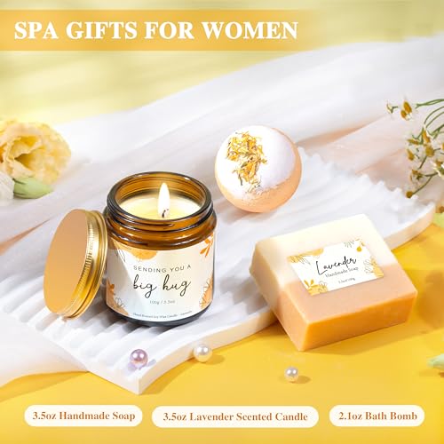 Get Well Gifts for Women, Sympathy and After Surgery Recovery Gifts | Hugs & Healing Luxury Birthday & Care Package for Her, Thinking of You Cancer Care Gifts for Women Mom Her Wife Friend Sister