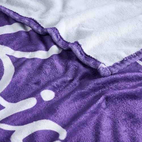 Thinking of You Gifts for Women Men – Get Well Blanket 50x60 Inch, Purple Flannel Comfort Hug Blanket, Sympathy Throw for After Surgery, Chemo, Illness, Recovery - color: Get Well-purple