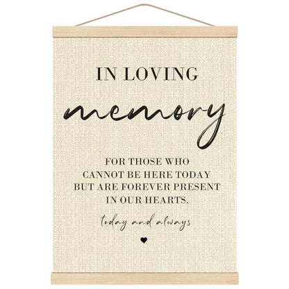 Boat Wades Poster Hanger Frame, In Loving Memory Wedding Sign, 12x16 Inch