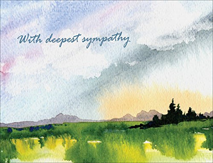 Sympathy Cards - With Deepest Sympathy - Boxed Set of Bulk Assorted Blank Condolence Cards and Envelopes