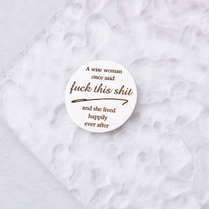 Pocket Hug Token for Women Men Him Birthday Inspirational Gifts for Daughter Friend Long Distance Gifts for Wife Mom - color: Fuck This Shit